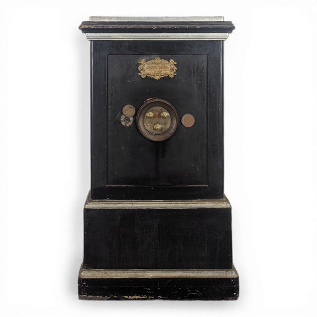 Vintage Black Bauche Safe For Sale - Image 15 of 15