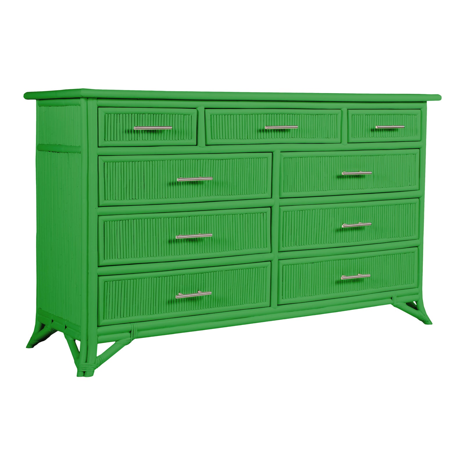 Aruba Nine-Drawer Dresser - Bright Green | Chairish