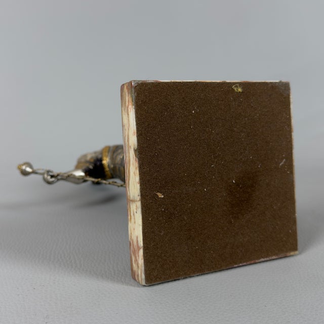 English Band Major Bronze Sculpture Statue on Marble Base, 1960s For Sale - Image 12 of 15