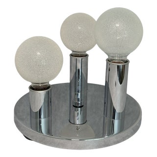 Space Age Ceiling Lamp with Three Decorative Glass Bulbs, 1970s For Sale