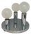 Space Age Ceiling Lamp with Three Decorative Glass Bulbs, 1970s For Sale