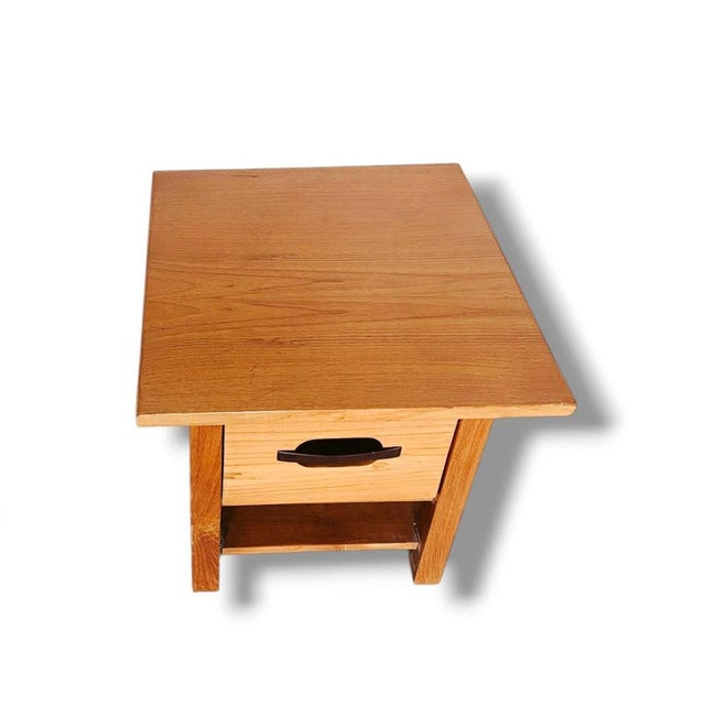 Wood Mid-Century Modern Teak Nightstands, 1960s, Set of 2 For Sale - Image 7 of 9