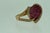 2020s 2 Carat Ruby and 0.75 Carat Diamond 18 Karat Rose Gold Heart Shape Ring For Sale - Image 5 of 8