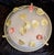 Florentine Ceiling Lamp with Colored Metal Flower Frame and Frosted Glass Shade, 1990s For Sale - Image 6 of 9