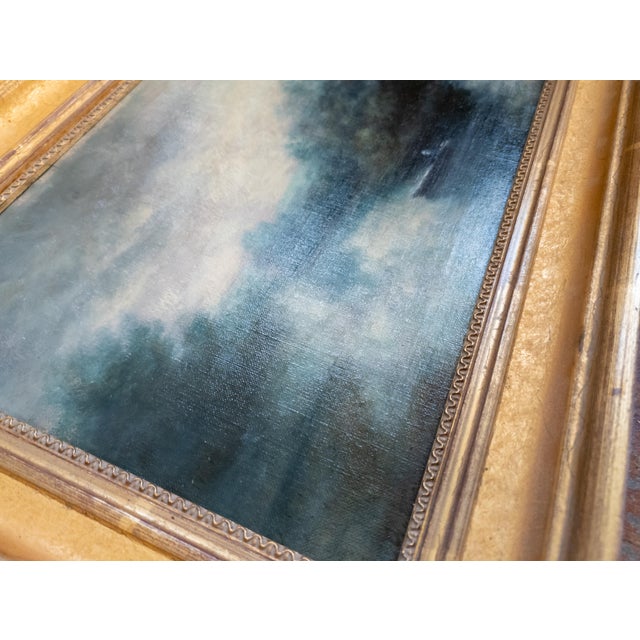 19th Century American Tonalist School Landscape Painting Style of George Inness For Sale - Image 12 of 18