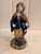 Rustic European Antique Continental Majolica Figural Match Holders Pair 8 Inch Strikers Vases For Sale - Image 3 of 5