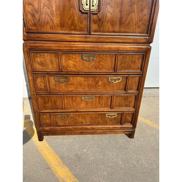 1980s Thomasville Mystique Collection Campaign Chest For Sale - Image 11 of 12