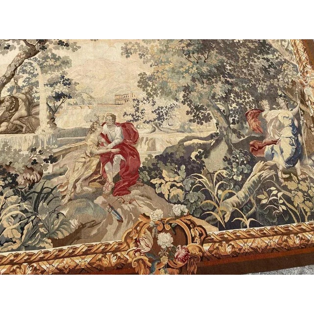 Antique French Aubusson Tapestry For Sale - Image 17 of 18