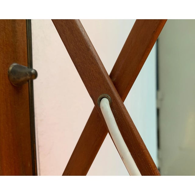 Beige Mid-Century Danish Teak Scissor Wall Lamp from Le Klint For Sale - Image 8 of 18