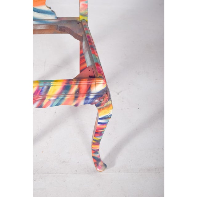 Mid-Century Modern Portuguese Painted Chair by Francisco Camilo, 1950s For Sale - Image 3 of 8