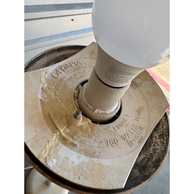 Rubber 1980s Olympia Lunar 1 Globe Lamp For Sale - Image 7 of 10