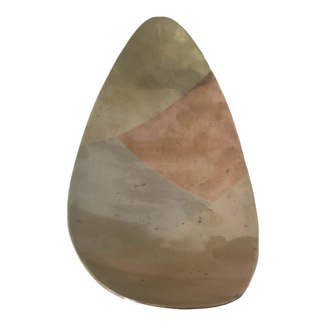 1970s Los Castillo Style Tri-Color Metal Bowl For Sale