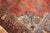 Terra Cotta Zabihi Collection Antique Persian Sarouk Ferahan Rug - 10'7" x 12'9" For Sale - Image 8 of 12