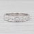 Metal 0.25ctw Diamond Wedding Band 18k White Gold Stackable Anniversary Ring, Size 6.75 For Sale - Image 7 of 8
