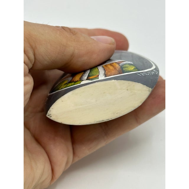 1960s Hand Painted Emperor Otho Carved Bottle With Stopper For Sale - Image 9 of 10