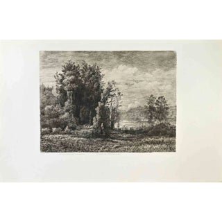 Dananche, Souvenir du Jura, Etching, 1870s For Sale