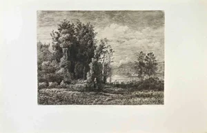 Dananche, Souvenir du Jura, Etching, 1870s