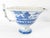 We are selling this Chinese Export Blue and White Canton helmet creamer with landscape decoration and libation cup form...