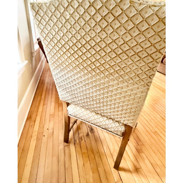 French Country Vintage French Country Shield-Back Accent Chair – Pristine Condition For Sale - Image 3 of 6