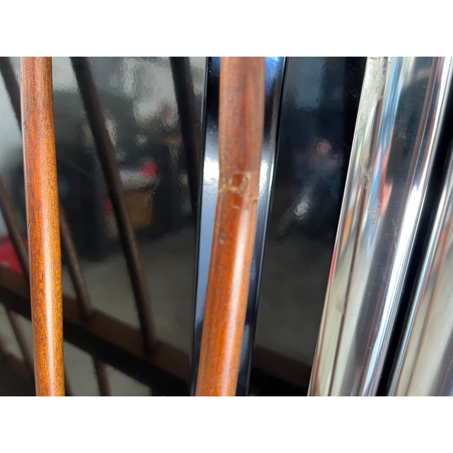 Wood 1990s Ethan Allen Country French Queen Wheat Back Bed Frame For Sale - Image 7 of 12