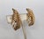 Mid-Century Modern Vintage 1968 Signed Napier Goldtone Leaf Clip Earrings - 2 Pieces For Sale - Image 3 of 8