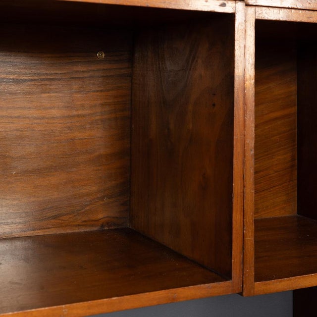 1960s 20th Century English Walnut Modular Shelving Boxes by Unix, 1960s, Set of 12 For Sale - Image 5 of 13