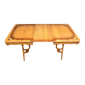 Vintage Rancho Monterey Style Solid Oak Dining Table - Circa 1930s