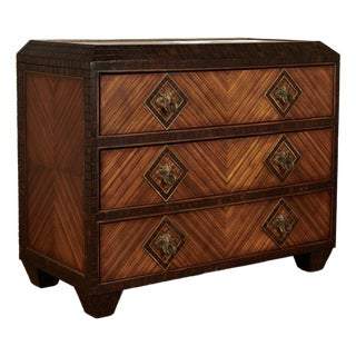Vintage Chest of Drawers or Commode in Rosewood and Coconut For Sale