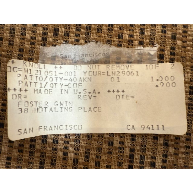 David Allen for Knoll Studio Exeter Arm Chair For Sale In San Francisco - Image 6 of 12