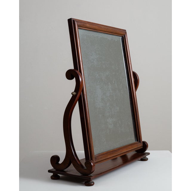 French 19th Century France Brown Wood Full-length & Floor Mirrors For Sale - Image 3 of 6
