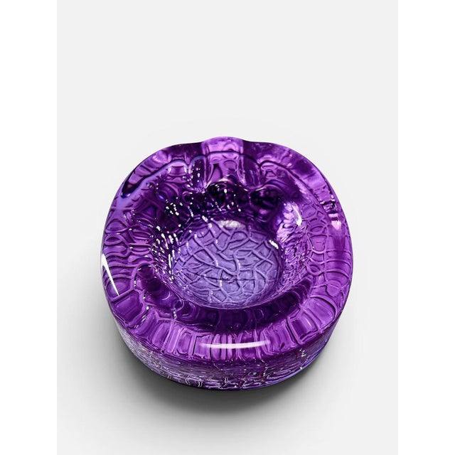 Alexandrite Glass Ashtray, Italy, 1970s For Sale - Image 6 of 8