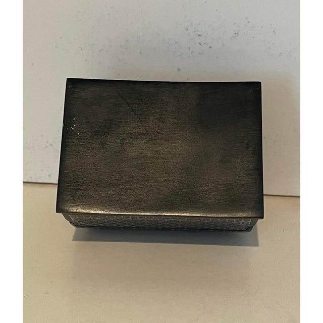 Indian Bidri Sterling Overlay Casket For Sale - Image 6 of 7
