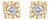 10K Yellow Gold Plated .925 Sterling Silver 1/10 Cttw Round Brilliant-Cut Diamond Miracle-Set Stud Earrings, A Pair For Sale