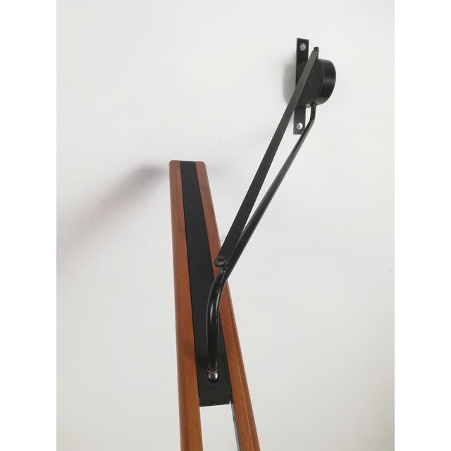 Halley Wall Lamp with Adjustable Arm in Layered Wood attributed to Paf Studio, Italy, 1980s For Sale - Image 10 of 17