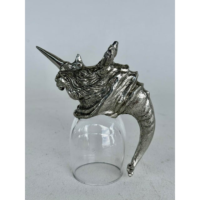 Vintage Frankli Wild Royal Selangor South African Figural Animal Shot Glasses 5 Pieces For Sale - Image 11 of 12