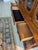 Burnt Umber 1960s Vintage Thomasville Spanish Revival Walnut Breakfront Lighted China Cabinet - 2 Pieces For Sale - Image 8 of 11