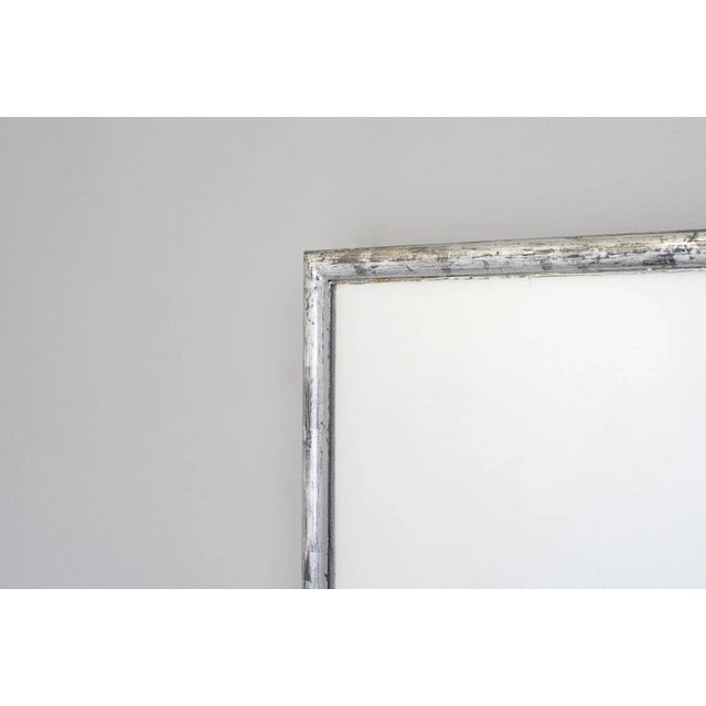 Silver Bistro Mirror, 1890s For Sale - Image 3 of 6