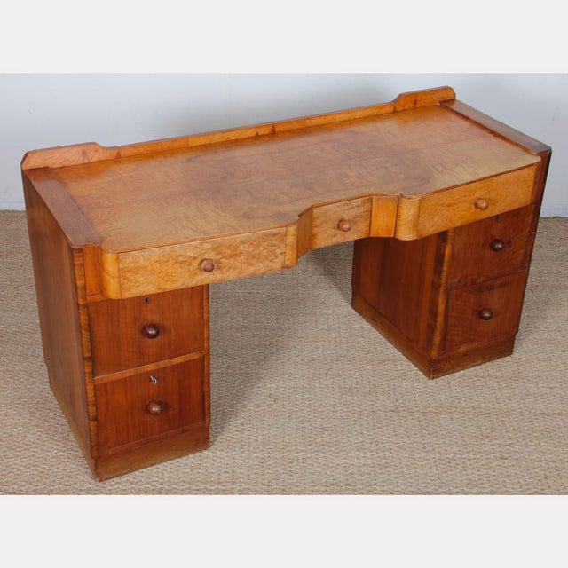 Burl Wooden Dressing Table, 1930s For Sale - Image 3 of 8