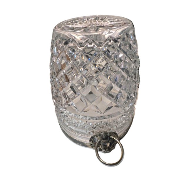 Mid 20th Century Vintage Saint Louis Attributed Crystal Lion Head Ice Bucket For Sale - Image 5 of 5