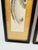 Set of 2 Vintage Japanese Tanzaku Paintings Floral & Drama Zen Art Framed For Sale - Image 4 of 15