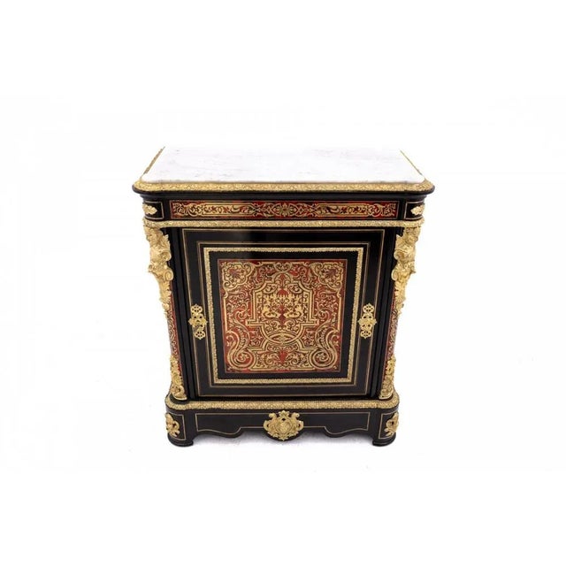 Antique Mid-19th Century Boulle Chest of Drawers, France For Sale - Image 16 of 17