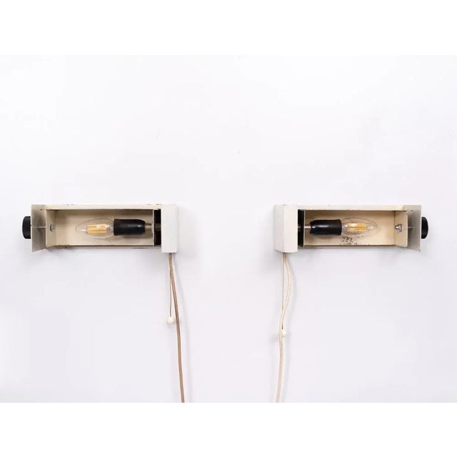 Metal Bedside Sconces from Hiemstra Evolux, 1950s, Set of 2 For Sale - Image 7 of 16