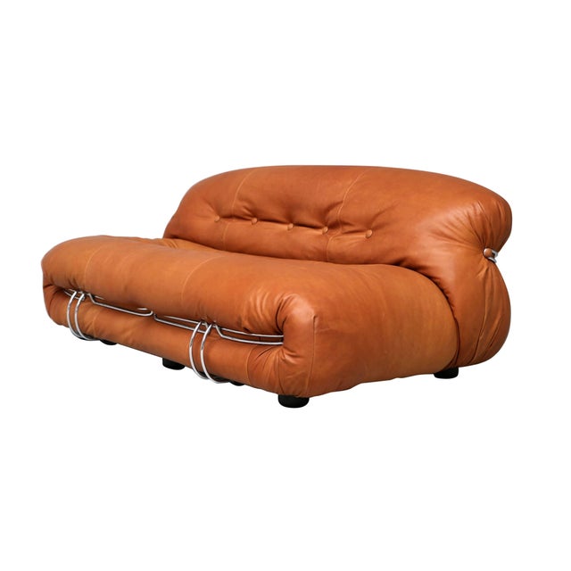 1970s Vintage Afra & Tobia Scarpa "Soriana" Two-Seater Sofa For Sale - Image 13 of 13