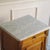 Antique French Bedside Table with Marble and Porcelain Top, 1890s For Sale - Image 3 of 17