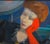 La Nobildonna - Il Guanto Rosso (Noblewoman - The Red Glove) - Oil on Canvas 1947 For Sale