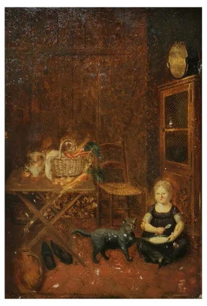 European School Artist, Figurative Scene, Oil on Panel, 18th Century