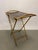 Faux Bamboo Side Table with Tray, Italy, 1970s, Set of 2 For Sale - Image 4 of 10