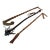 Collection of Antique English Riding Crops With Leather, Bamboo, Leather Details - Set of 3 For Sale