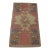 1970s Turkish Vintage Geometric Wool Oushak Doormat Rug For Sale