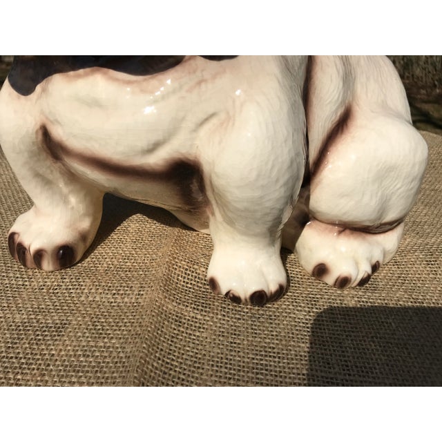 1960s Vintage Bulldog Ceramic Figurine For Sale - Image 4 of 13